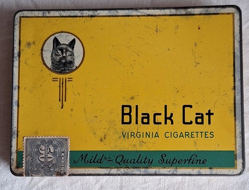 Black cat cigarette - black,