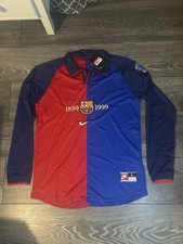 Barcelona 1999 Centenary Home Shirt – Long Sleeve – Size L – BNWT – UK Stock