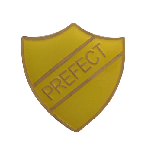 Prefect yellow pin badge for - prefect,