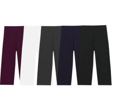 EX- M&S Straight Leg Jogger  3/4 Length Cropped  Cotton Rich Ladies Trousers