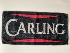Vintage Retro Carling Black Label Bar Towel Breweriana Beer Home Bar Pub Lager