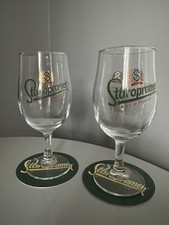 2 Staropramen HALF 1/2 Pint