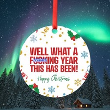 Funny Rude Christmas Ornament