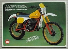 MONTESA ENDURO 75 H6 & 125 H6 MOTORCYCLES Sales Specification Leaflet c1979