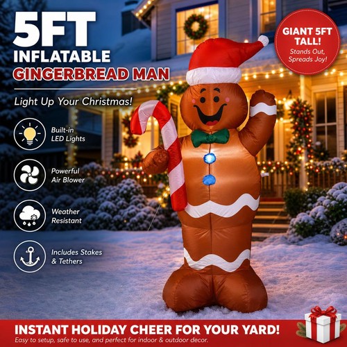 5ft inflatable christmas - inflatable,