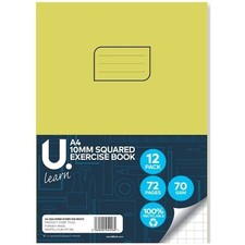 A4 Squared Exercise Book -