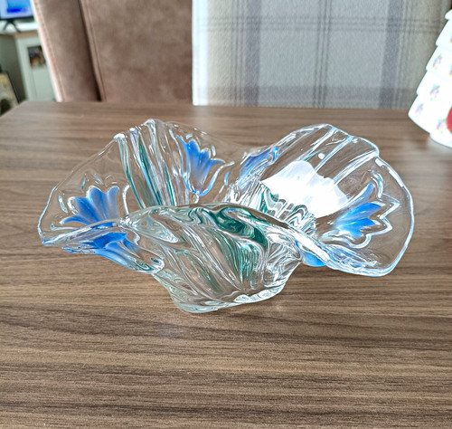 Clear art glass decorative - clear,