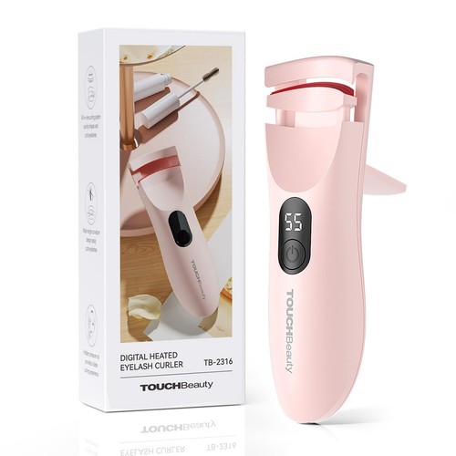 Heated eyelash curler with led - heated,