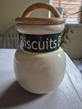 London Pottery Biscuit Jar With Lid, Bulb Shape