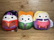 New Squishmallows 5” Hocus Pocus Sanderson Sisters (3) Disney Sarah Mary Winnie