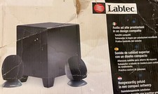 Labtec Pulse 350 Speakers - Wood Woofer And 2 Tweeters - Super Rare To Find!