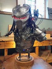 Predator Handmade Metal Sculpture Unique Art Cinema Room Man Cave Unique Lamp