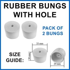 demijohn /carboy bungs wine making rubber  (pack of 2) home brewing stoppers