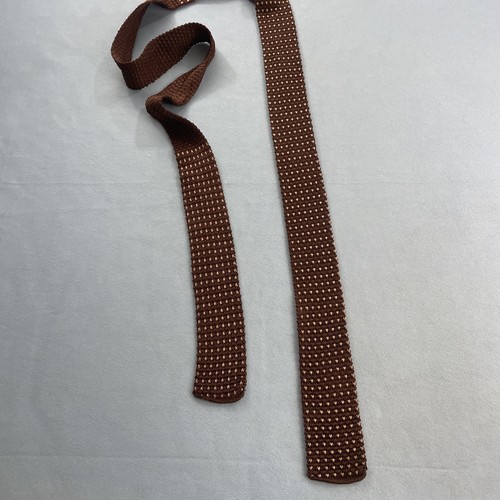 Vtg 50s rockabilly - tie, brown