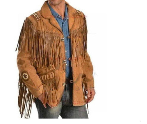 Men tan brown suede western - tan,