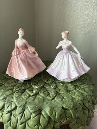 Pair vintage c1980 coalport - pair,