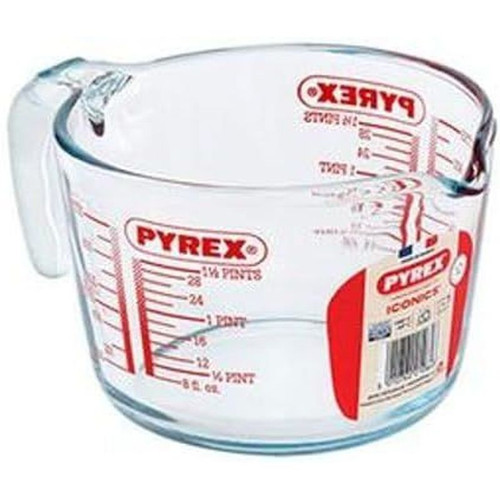 Pyrex glass measuring jug - glass, jug,