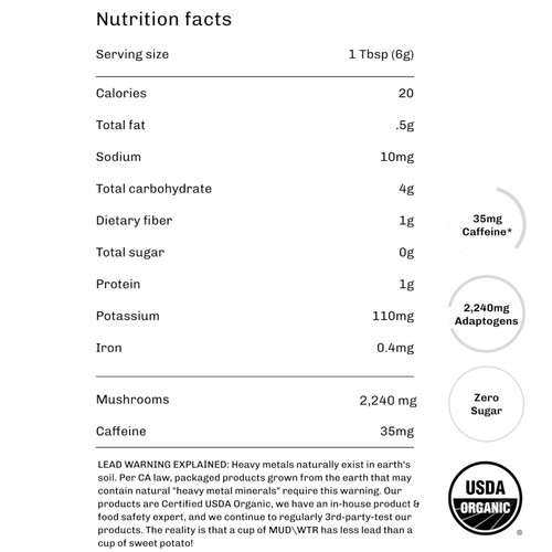 Mudwtr mushroom coffee - mudwtr,