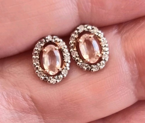 9ct rose gold morganite - , &