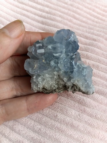 Celestite crystal cluster - celestite,