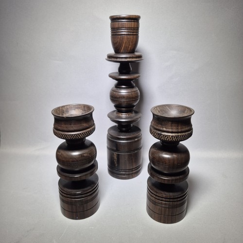Vintage hand carved dark - 3x,