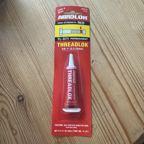 Abro threadlock red 1 - abro, 3/8"-1"