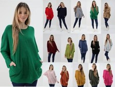 Ladies Italian Knitted Batwing