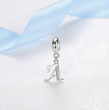 Charm Silver Filled letter  A to Z Dangle Alphabet
