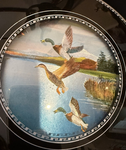 Retro flying ducks decorative - retro,