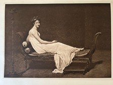 1901 Madame Récamier Print – Jacques-Louis David Antique Photogravure | Louvre