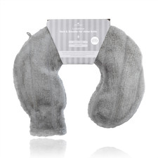 Revitale Faux Fur Neck & Shoulder Hot Water Bottle Slate Grey - Soft & Cosy