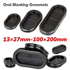 Oval Blanking Grommets Black