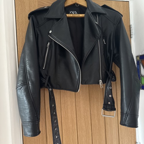 Zara women black faux - zara,