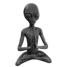MEDITATING ALIEN Garden Statue