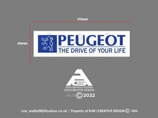 Peugeot “The drive of your life” windscreen sticker