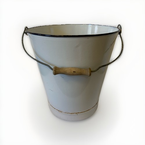 Vintage white and blue - white, enamel