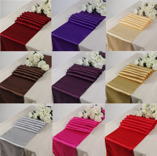 108 satin table runners - 12"x,