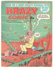 Krazy comic 22nd October 1977 (Cheeky, Buytonic Boy, Paws, Pongo) - combined P&P