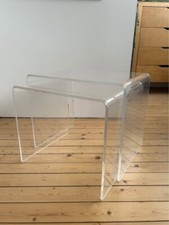 MCM Vintage Perspex Waterfall Nesting Tables