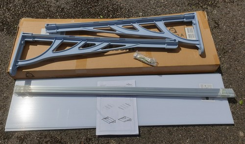 Vidaxl grey polycarbonate door - grey,