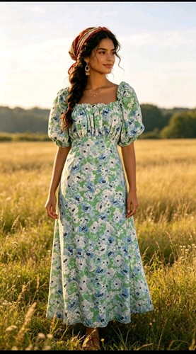 Vintage retro style - , milkmaid