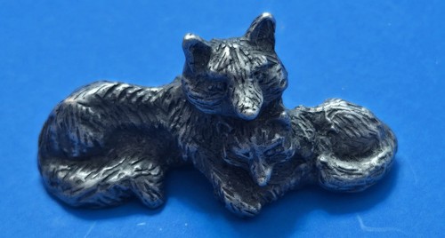 Vintage pewter figurine an - vintage,