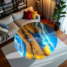 Blue Ocean Epoxy Coffee Table