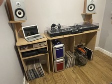 Glorious DJ Mix Station with CDJ Extension and Speaker Stands - DJ Equipment