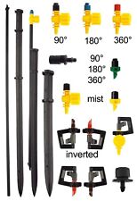 Automatic irrigation Sprinkler heads and support stakes, garden watering