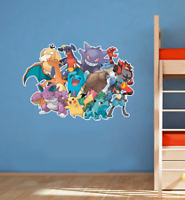 Pokemon Bedroom High Quality Vinyl Wall Art Sticker Decal