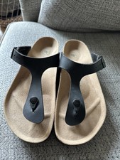 Birkenstock Papillio Gizeh Platform Sandal Black Size 41 UK