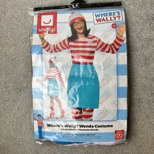 Smiffys Wheres Wally Kit T-Shirt Hat Skirt Rights Glasses Size Medium Ladies