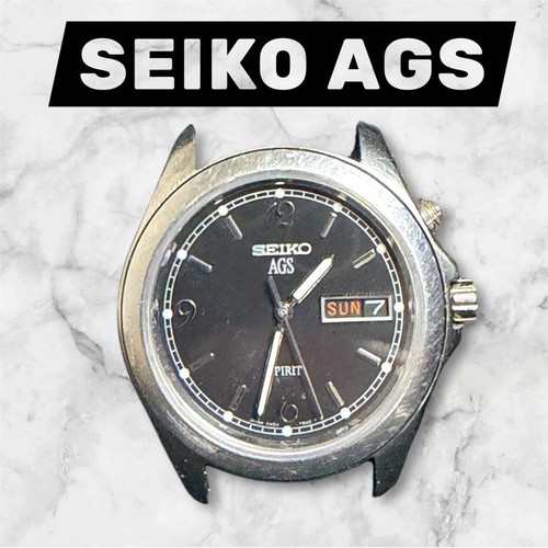 Seiko ags black - black, (operation