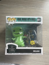Funko Pop Nightmare Before Christmas Oogie Boogie With Wheel Deluxe Glow In Dark